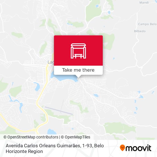 Avenida Carlos Orleans Guimarães, 1-93 map