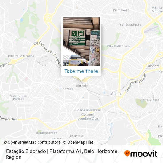 Mapa Estação Eldorado | Plataforma A1