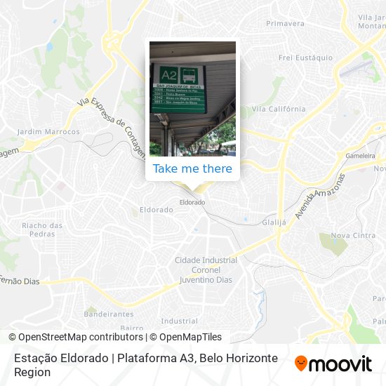 Estação Eldorado | Plataforma A3 map