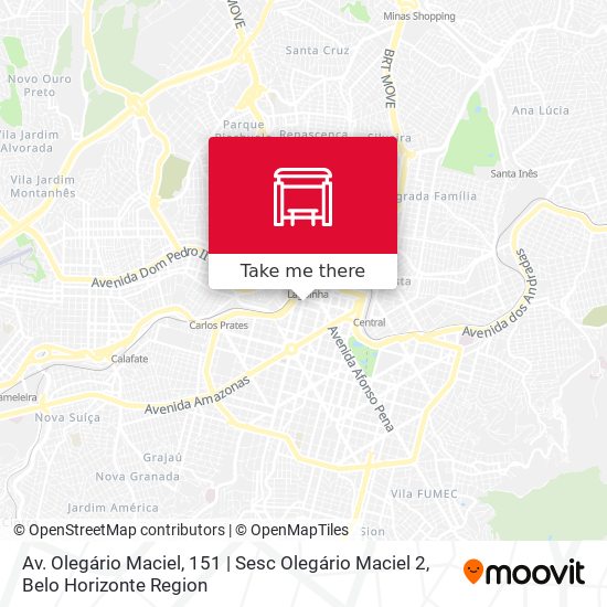 Mapa Av. Olegário Maciel, 151 | Sesc Olegário Maciel 2