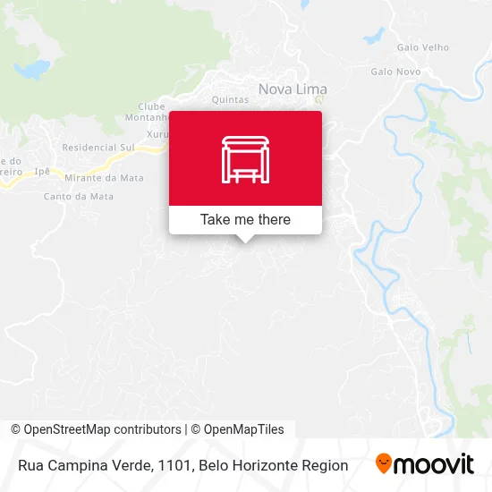 Rua Campina Verde, 1101 map