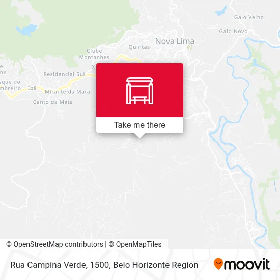 Rua Campina Verde, 1500 map