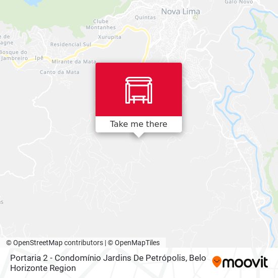 Portaria 2 - Condomínio Jardins De Petrópolis map