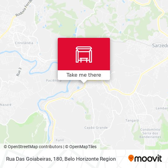 Rua Das Goiabeiras, 180 map