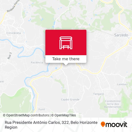 Rua Presidente Antônio Carlos, 322 map