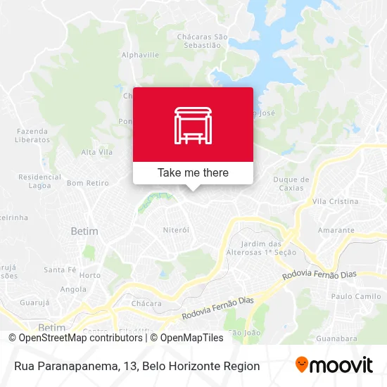Rua Paranapanema, 13 map