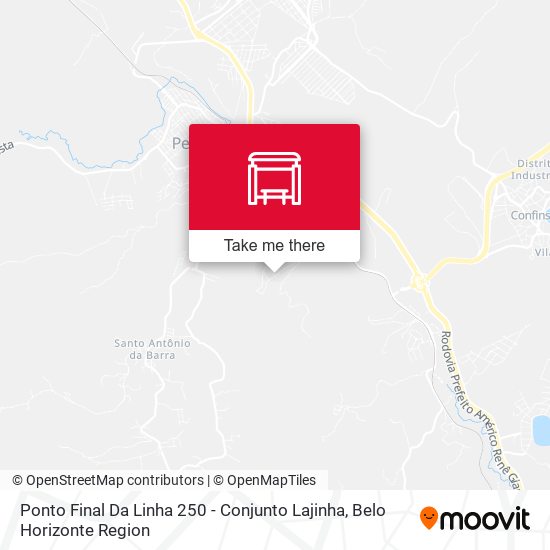 Ponto Final Da Linha 250 - Conjunto Lajinha map
