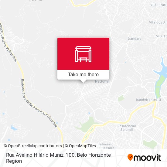 Rua Avelino Hilário Muniz, 100 map