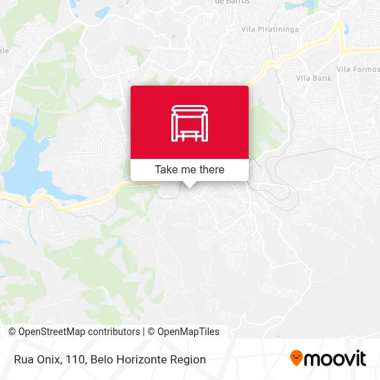 Rua Onix, 110 map