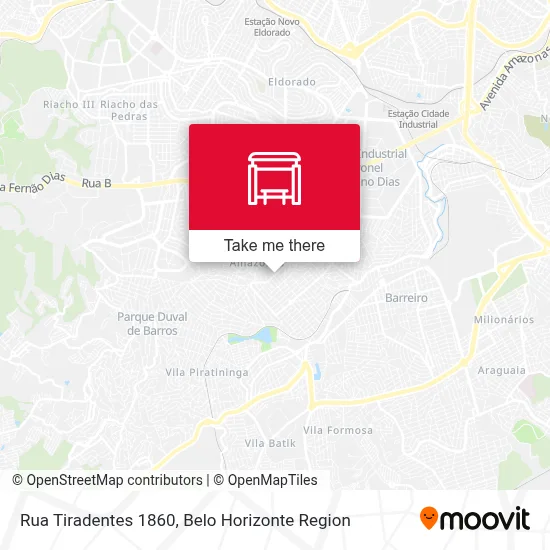 Rua Tiradentes 1860 map