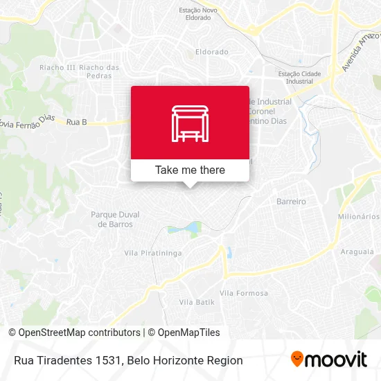 Rua Tiradentes 1531 map
