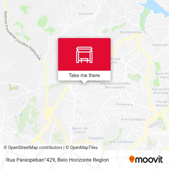Rua Paraopeban°429 map