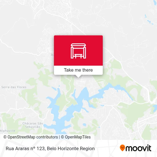 Rua Araras nº 123 map
