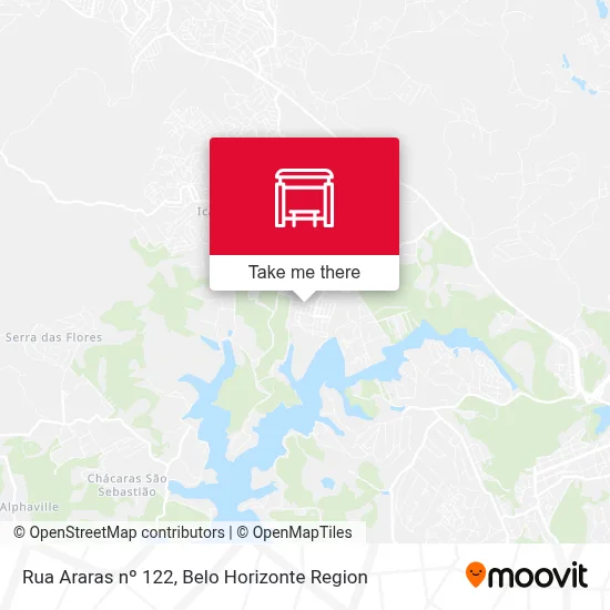 Rua Araras nº 122 map