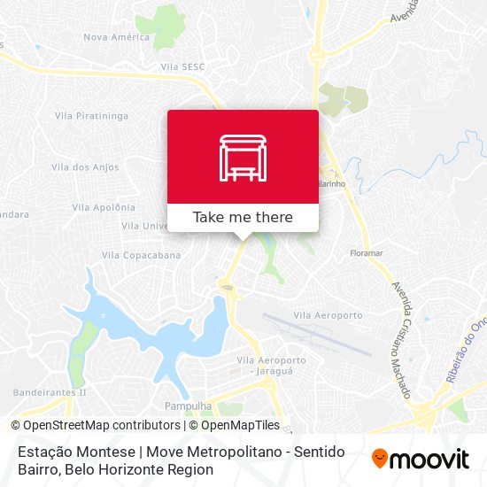 Estação Montese | Move Metropolitano - Sentido Bairro map