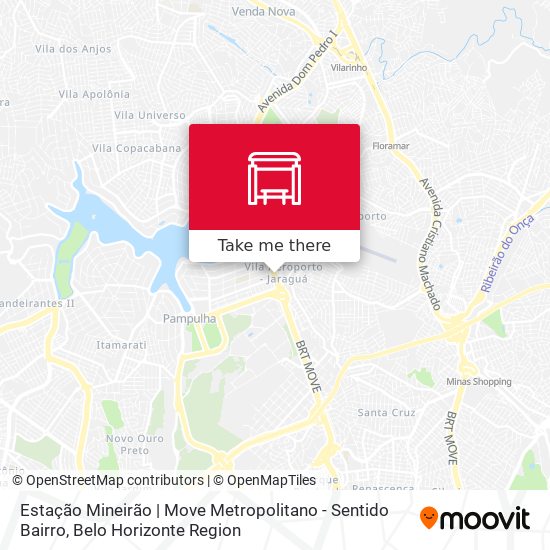 Estação Mineirão | Move Metropolitano - Sentido Bairro map