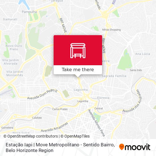 Estação Iapi | Move Metropolitano - Sentido Bairro map