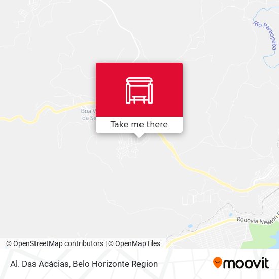 Al. Das Acácias map