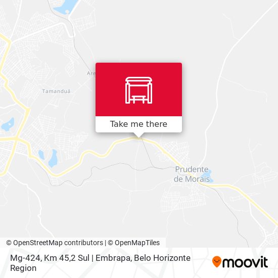 Mg-424, Km 45,2 Sul | Embrapa map