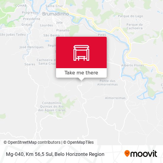 Mg-040, Km 56,5 Sul map
