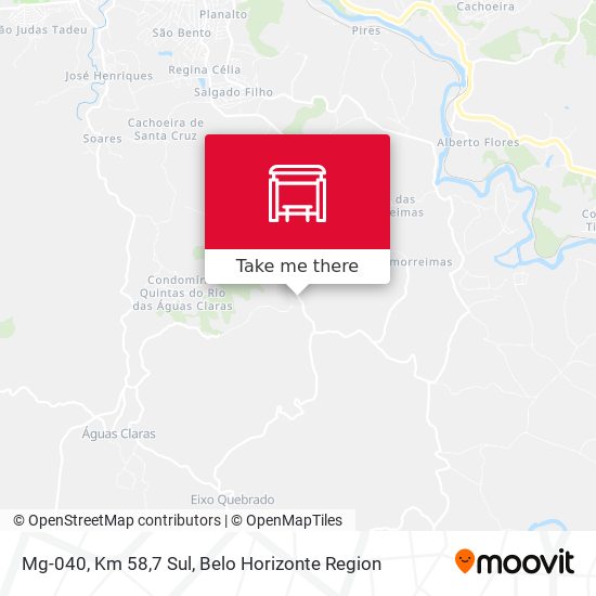 Mg-040, Km 58,7 Sul map