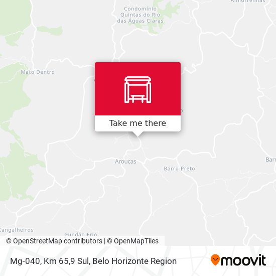 Mg-040, Km 65,9 Sul map