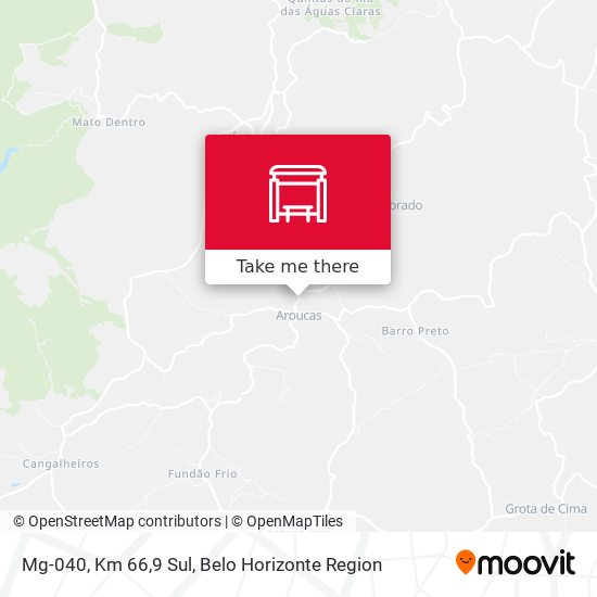 Mg-040, Km 66,9 Sul map