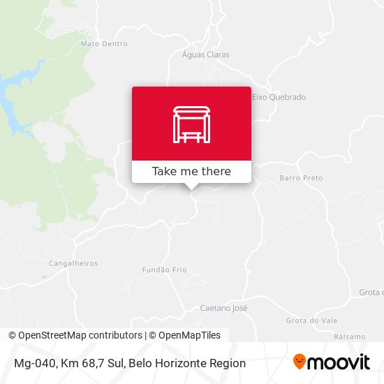 Mg-040, Km 68,7 Sul map