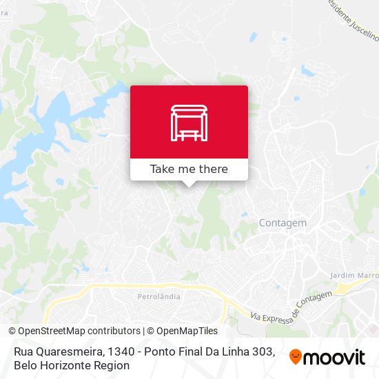 Rua Quaresmeira, 1340 - Ponto Final Da Linha 303 map