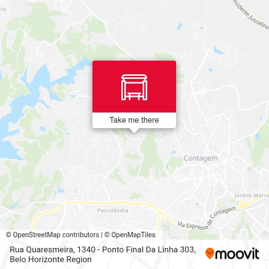 Rua Quaresmeira, 1340 - Ponto Final Da Linha 303 map