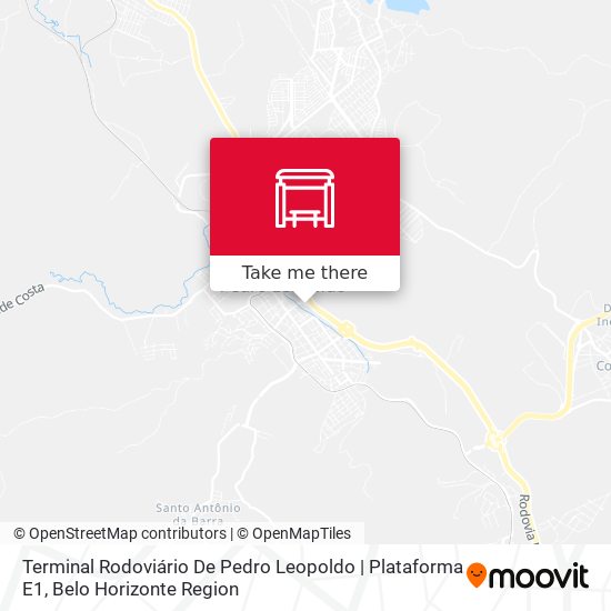 Terminal Rodoviário De Pedro Leopoldo | Plataforma E1 map