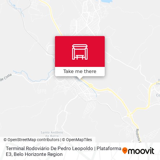 Terminal Rodoviário De Pedro Leopoldo | Plataforma E3 map