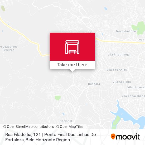 Mapa Rua Filadélfia, 121 | Ponto Final Das Linhas Do Fortaleza