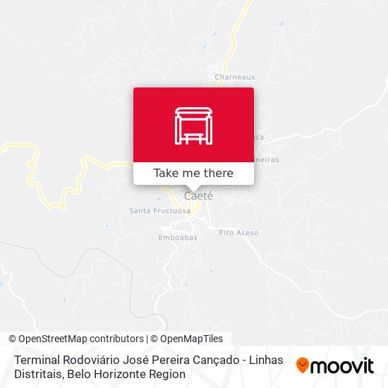 Terminal Rodoviário José Pereira Cançado - Linhas Distritais map