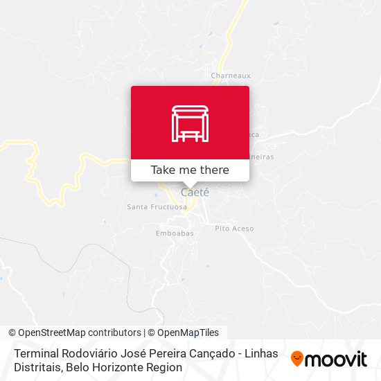 Terminal Rodoviário José Pereira Cançado - Linhas Distritais map