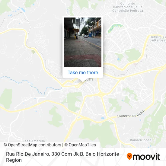 Rua Rio De Janeiro, 330 Com Jk B map