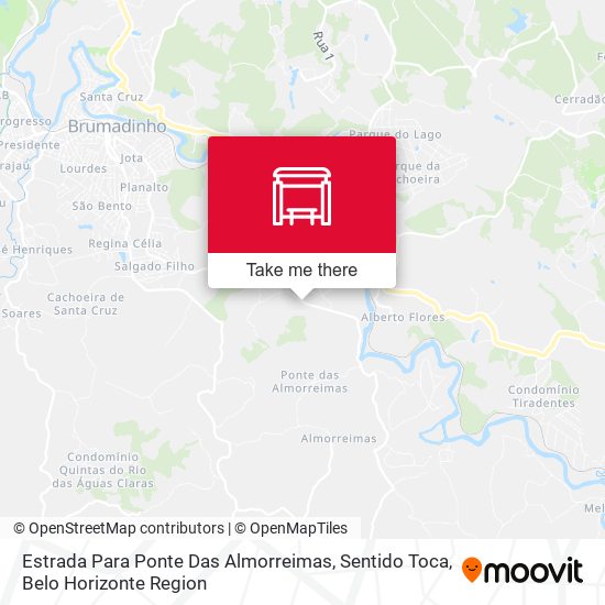 Estrada Para Ponte Das Almorreimas, Sentido Toca map