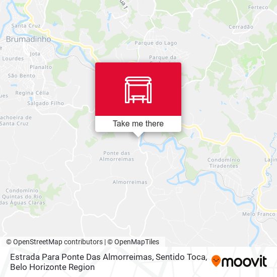Estrada Para Ponte Das Almorreimas, Sentido Toca map