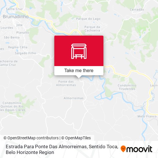 Estrada Para Ponte Das Almorreimas, Sentido Toca map