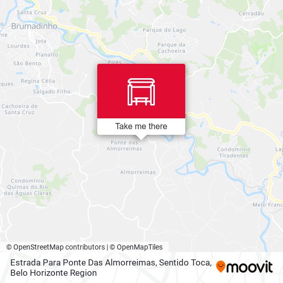 Estrada Para Ponte Das Almorreimas, Sentido Toca map