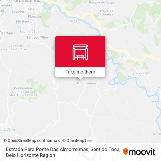 Estrada Para Ponte Das Almorreimas, Sentido Toca map