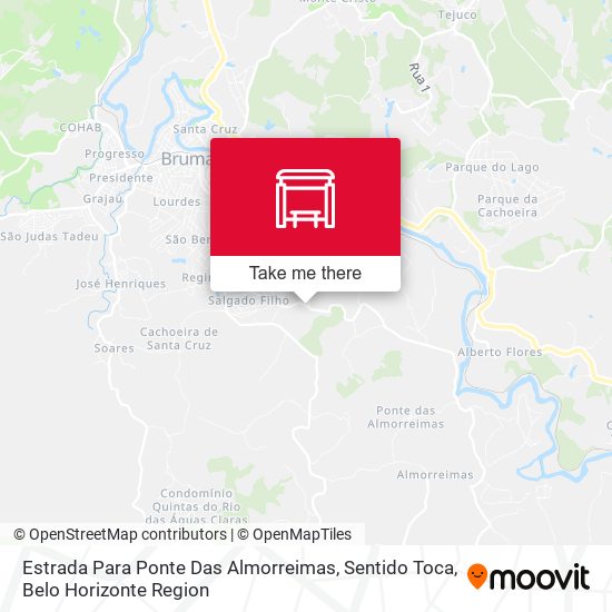 Estrada Para Ponte Das Almorreimas, Sentido Toca map