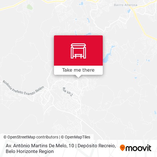 Mapa Av. Antônio Martins De Melo, 10 | Depósito Recreio