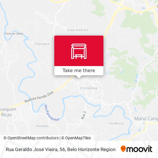 Rua Geraldo José Vieira, 56 map