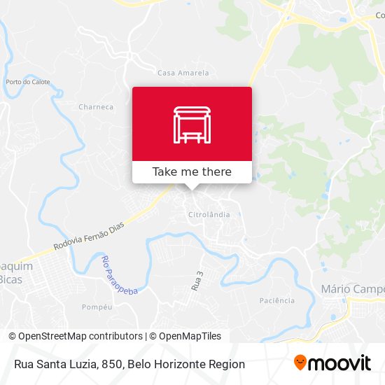 Rua Santa Luzia, 850 map