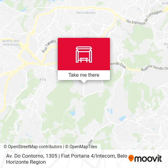 Av. Do Contorno, 1305 | Fiat Portaria 4 / Intecom map