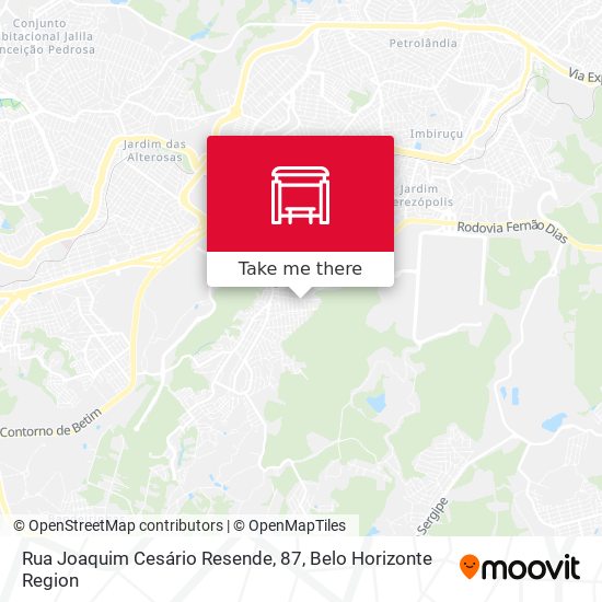 Rua Joaquim Cesário Resende, 87 map