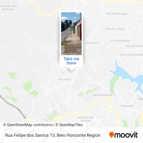 Rua Felipe dos Santos 13 map
