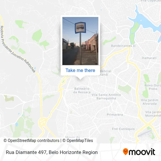 Rua Diamante 497 map