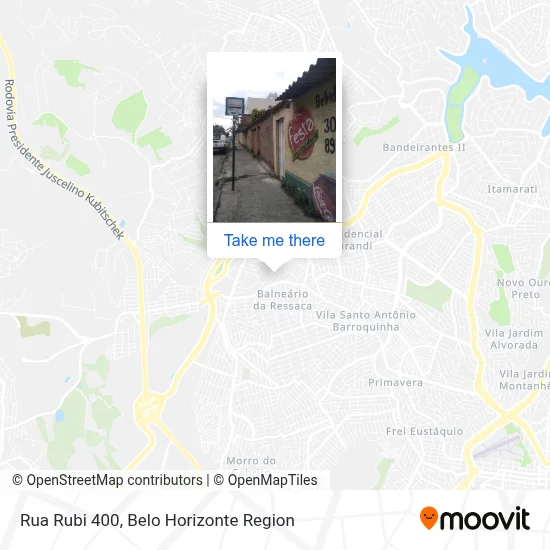 Rua Rubi 400 map